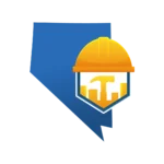 Western U.S. state icons (CA, OR, WA, NV, AZ) representing Nevada contractor insurance limits for residential vs. commercial projects